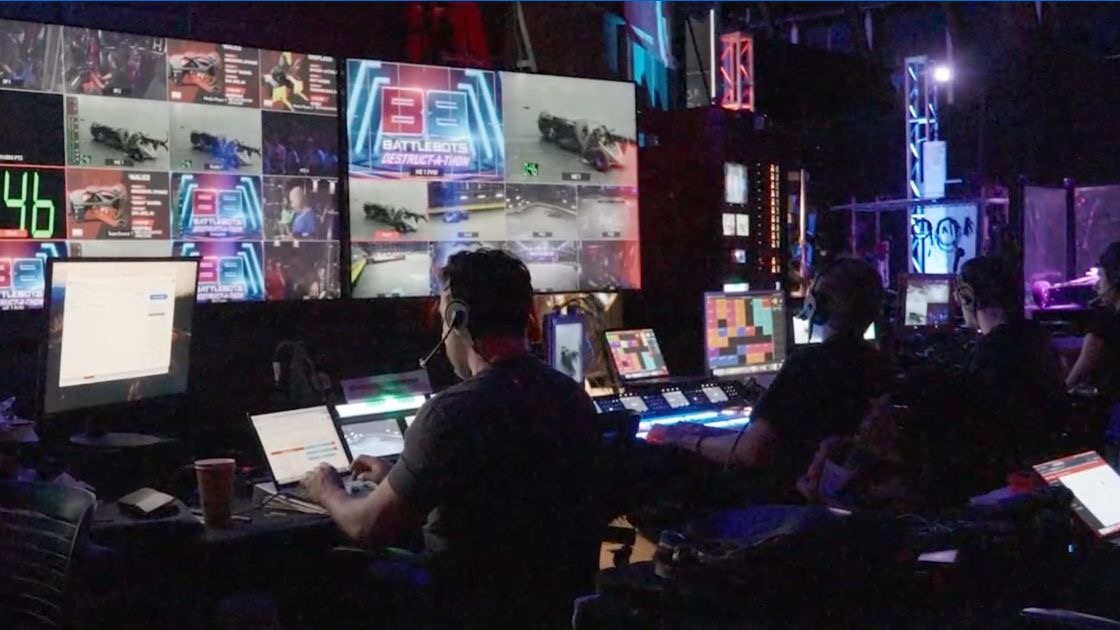 BattleBots Destruct-A-Thon control room featured by Vegas PBS